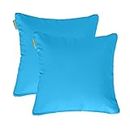 Gardenista 24" Garden Scatter Cushion | Outdoor Water Resistant Garden Furniture Pillow | Soft and Comfy Patio Furniture Cushions | Throw Pillows for Sofa, Couch, Balcony - 2 Pack (Turquoise)