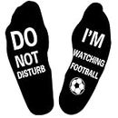 Himozoo 'Do Not Disturb I'm Watching Football or Rugby' Socks Novelty Funny Socks for Men Women Rugby Football Lovers Gifts…