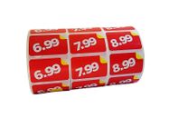 Price Points - $6.99, $7.99, $8.99 1.5"x1" Red & Yell Labels 3 PACK 1000 P/Roll