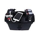 BA 890, OPL5 RV Battery Box Trolling Motor Smart Battery Box Power Center with Battery Quick Connector, Dual USB Power Voltmeter Gauge, Power Isolator for RV SUV ATV Van Motorcycle