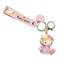 Hellokittys rubber Keychain Collectible Toy- white and pink (Bag)
