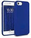 MyGadget Coque Silicone pour Apple iPhone SE 2022 | 2020 | 7 | 8 - Case TPU Souple - Cover Protection Extra Fine - Étui Coloré Anti Choc et Rayures - Bleu Roi
