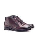 The Royale Peacock Burgundy Leather Chukka Boot Formal Shoes for Men (7)