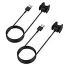 HEYUS [2 Pack] Charger for Fitbit Charge 4 and Charge 3, 1M Replacement USB Charging Cable Dock for Fitbit Charge 4, Fitbit Charge 3 Smartwatch Accessories