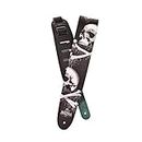 Planet Waves Alchemy Gothic Collection Leather Guitar Strap, Blackbloods Skull