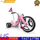Big Flyer Sport Chopper Tricycle 16" Front Wheel Kids' Bikes Riding Toys Pink