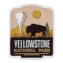 Vagabond Heart Yellowstone National Park Patch - Iron On Travel Badge - Yellowstone Souvenir