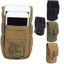 Military Molle Mobile Phone Pouch Bags Double-Layer Belt Loop Clip Pack Carrier