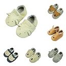 MeiLyviba Zapatillas de bebé para aprender a andar para niña, niño, zapatillas de bebé, piel suave con suela de ante, zapatos de piel, para niños pequeños, 0-6 meses, 6-12 meses, 12-18 meses, 18-24