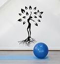 LYOMAN® Vinyl Wall Decal Yoga Meditation Pose Tree Nature Health Beauty Stickers