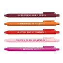 5Pieces Funny Writing Pen Write Smoothly Office Writing Supplies for Women