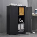 Steel Locker Cabinet with Locking Doors and Adjustable Shelf for Home Office