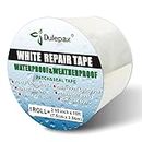 Dulepax White Repair Tape.Waterproof Patch and Seal Tape,Tent Repair Tape,RV Awning Repair Tape,Duct Tape,Tarp Repair Tape Etc.2.95" x 10ft(Ultrastrong Type)
