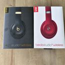 Dr. Dre Beats Studio3 Wireless Portable Over-Ear Headphones Shadow Grey Red