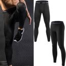 Men's Compression Pants Base Layer Workout Leggings Cool Dry Yoga Gym Clothes