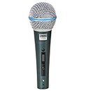 kh Professional Dynamic Vocal Microphone Beta 58-S, Beta Microphone, Single Element Supercardioid Dynamic Mic for Stage and Studio (Mic Cable not Included)