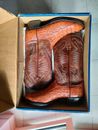Lucchese Boots, stivali Vintage Originale Handmade Fatto A Mano Hornback Caiman