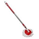 Banlieue Spin Floor Cleaning Mop | Mop Handle Stick with Microfiber Head Refill Stainless Steel Without Bucket | Floor Cleaner | Mop Head & Handle | Light Weight Pocha | Easy to Handle & Use