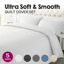 1000TC Microfibre Single/KS/Double/Queen/King/SK Size Bed Quilt/Duvet Cover Set