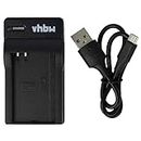 vhbw caricabatterie USB compatibile con Liquid Image 055, 510-9900 batterie di videocamera, reflex - Stazione di ricarica