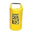 Bellveen Waterproof Dry Bag Outdoor Ocean Pack Waterproof Dry Bag Sack Storage Bag Organizer Traveling Bag - 15 Liter (Multicolor) 1 pcs