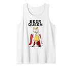 Beer Queen | Camisa amante de la cerveza para mujer | Beber cerveza linda Camiseta sin Mangas