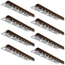 LEONLITE Terrazza LED Low Voltage Pathway Landscape Light for Deck Stair Step Aluminium/Metal in Brown/Gray | 0.8 H x 12 W x 2.1 D in | Wayfair