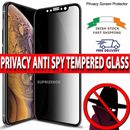 Privacy Tempered Glass Screen Protector iPhone XR 11 12 13 14 Pro Max Anti Spy