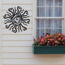 Wacky Sun Metal Wall Art Outdoor Decor 18 Inches Rust Proof Wall Home Iron Art