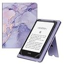 Fintie Universal Case for 6-7 Inch Tablet eReader - Premium PU Leather Sleeve Stand Cover with Card Slot & Hand Strap for 6", 6.8", 7" Kindle/Kobo/Nook/Tolino/Pocket Book E-Book Tablet, Lilac Marble
