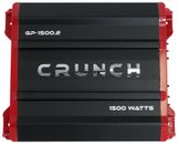 Crunch GP-1500.2 1500 Watt 2 Channel Car Audio Amplifier Stereo Amp Bridgeable