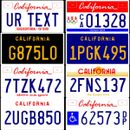 Custom California REFLECTIVE License Plate Tag Reproduction, Many Styles Offered