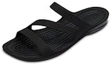 Crocs Women's Swiftwater Sandal W, Black/Black, 6 UK