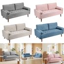 Modern 3-Sitzer Sofa Couch Love Seat Sofa Couch Lounge Armrest mit Pillows DE