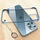 REALCASE Back Cover Case for iPhone 13 Pro | Slim Matte Hard Frameless TPU Bumper Back Cover Case iPhone 13 Pro (F-Blue)