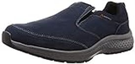 Moonstar SPLT M197 Men's Sneakers, Walking Shoes, Waterproof, Wide, Slip-on, navy, 7 US