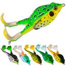 Frog Type Topwater Lure Silicone Thunder Frog Fishing Double Hook Propeller