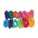 ａ aternee Weaving Loom Loops, Elastic Potholder Loops, Assorted Colors Loom Loops Refills, Weaving Loom Toys for Kids Adults DIY Crafts Supplies, 12 Colors 192PCS