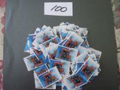 BULK LOT of 100 USED 2007 50c FEMALE SURF LIFESAVER STAMPS OFF PAPER. FREE POST.