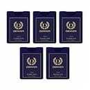DENVER Pride Pocket Perfume - 18ML Each (Pack of 5) | Long Lasting Perfume Scent for Men