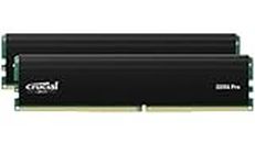 Crucial Pro DDR4 RAM 32GB Kit (2x16GB) 3200MHz, Intel XMP 2.0, Computer Memory (PC) - CP2K16G4DFRA32A