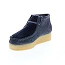 Clarks Womens Wallabee Wedge Gray Chukkas Boots Boots 7