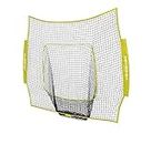 PowerNet Team Color Nets Baseball and Softball 7x7 (NET ONLY) Replacement | Heavy Duty Knotless | Durable PU Coated Polyester | Double Stitched Seams for Extra Strength (Yellow)