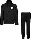 Nike Boys' 2-Piece Tricot Tracksuit Pants Set Outfit - black, 2t