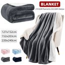 Luxury Soft Large Blanket Warm Throw Fleece Sherpa Sofa Bed Sheet Queen Twin