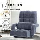 Artiss Rota Floor Sofa Bed Lounge Chair Recliner Chaise Chair Swivel Charcoal
