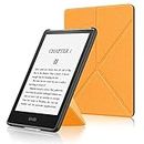 Soke Case for Kindle Paperwhite (11th Generation-2021 Release), Premium Fabric Cover with Auto Wake/Sleep & Multi-Viewing Angles for 6.8" Kindle Paperwhite & Signature Edition E-Reader, Citrus