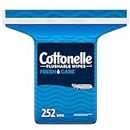 Cottonelle Fresh Care Flushable Wet Wipes, Adult Wet Wipes, 1 Refill Pack, 252 Wipes per Pack (252 Total Flushable Wipes)