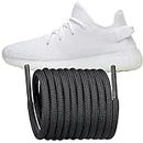 Endoto Sustitución de cordones redondos para Adidas Yeezy Boost 350 V1/V2, 380, 500/500 HIGH, 700, 750, 950 zapatillas (negro,44 pulgadas