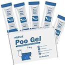 Poesie 50 Packets Poo Urine Powder for Portable Toilet Eco Absorbent Gel for Outdoor Recreation and Home Emergency Toilet Waste Gelling and Deodorizing Powder